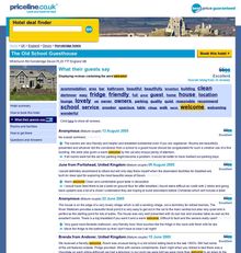 Priceline- Web Page