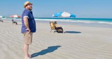 Comedy legend Shane Jacobson at Cable Beach, Broome