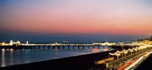 Brighton seafront at night