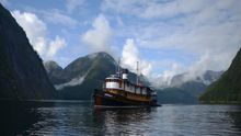 One of Maple Leaf's three boutique expedition ships in the Great Bear Rainforest.