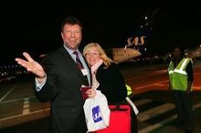 Lars Ove-Filipson bids farewell to passengers