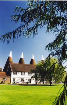 Oast houses at The Hop Farm