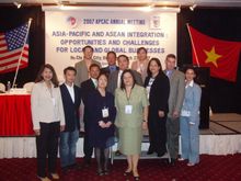 Guam was well represented and recognized as having the largest delegation at the Ho Chi Minh City conference.  Shown L-R (front)