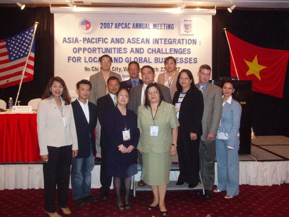 Guam was well represented and recognized as having the largest delegation at the Ho Chi Minh City conference.  Shown L-R (front)