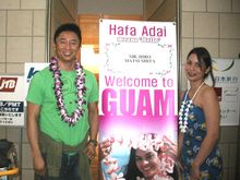 Matsushita arrives on Guam to test the track