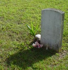 One of the six graves where SMS Cormoran victims are interred