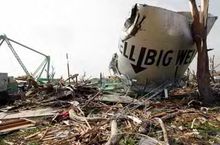 Remains of the World's Largest Hand Dug Well. Tornado Flattens Town In Kansas