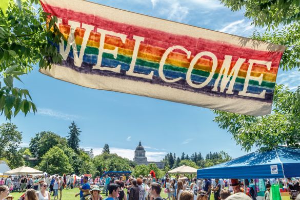 Pride Celebrations in Olympia welcome guests from far and wide to take part in a 