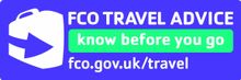 FCO Travel Advice 'Know Before You Go' logo