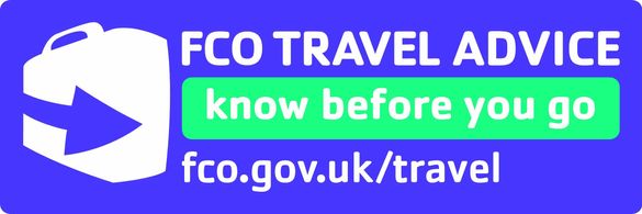 FCO Travel Advice 'Know Before You Go' logo