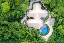 Tented Villa Aerial Shot 