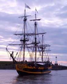 HMS Bounty (Aka The Black Pearl) To Arrive In English Waters In One Week