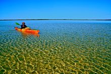 Kayaking on the Mallacoota Inlet