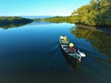 Newly launched Eco River Rides offers solar powered canoe tours on the Maroochy River.