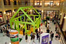 The <i>Green with Desire: Can We Live Sustainably in our Homes?</i> exhibition at Chicago Architecture Foundation includes the g