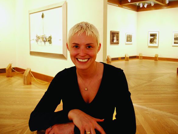 Victoria Wyeth, granddaughter of Andrew, gives weekday tours at the Brandywine River Museum.