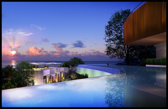 Langham Place Miora Resort + Spa, Kalim Bay, Phuket, Thailand - Hilltop Pool View