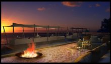 Langham Place Miora Resort + Spa, Kalim Bay, Phuket, Thailand Sunset View from Pool