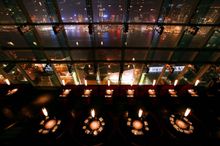 aqua dining area