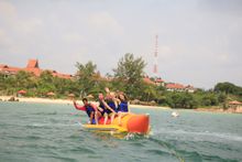 Plenty of sea sport activities such as banana boat ride