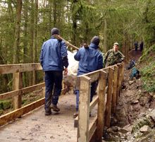 Army Man-Power Helps Rebuild National Park