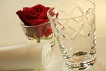 Served with a glass of Champagne, choose from either a four course dinner included in the CHF 1,360 package or indulge in a seve