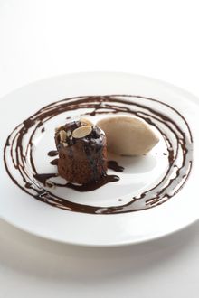 Toasted Almond Chocolate Cake 