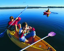 Kayak tours are available