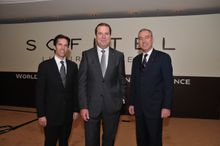(From the left) (1) Mr. T. Markland Blaiklock, Senior Vice President of Sofitel Asia Pacific, (2) Mr. Robert Gaymer-Jones, Chief