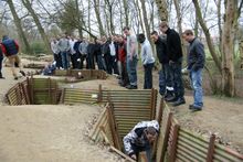 Trench re-enactment at Sanctuary Wood