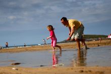Fistral Beach playing