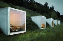 External view of Garagenatelier Car Park in Switzerland. 