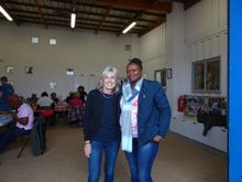 Lucille Sive, CEO of TTC’s Africa Division  and Lulama Sihlabeni, Director of eKhaya eKasi at eKhaya eKasi Art and Education Centre in Cape Town