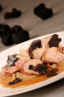 Angelini�s Black Truffle dish
