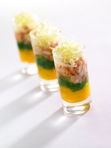 Lobster demitasse with orange and cayenne