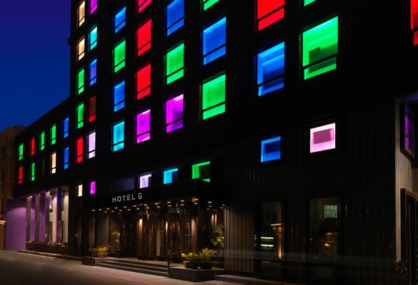 Night Exterior Shot of Hotel G Beijing