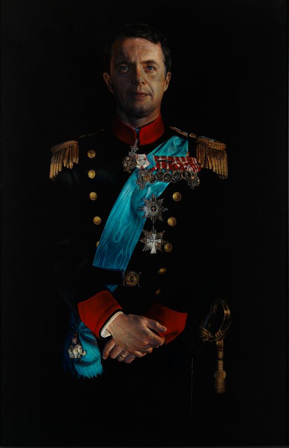 Thomas Kluge painting of Crown Prince photo by Mads Stahlschmidt