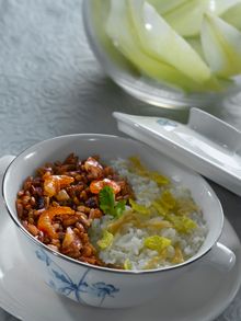 Man Ho Fall Skin Nourishing Menu - Steamed white rice and brown rice