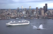 Princess Cruise Ship in Seattle Harbor - Don Wilsonv