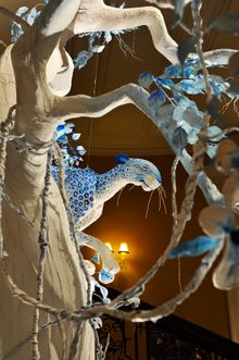 CLARIDGES CHRISTMAS TREE DESIGNED BY JOHN GALLIANO FOR DIOR