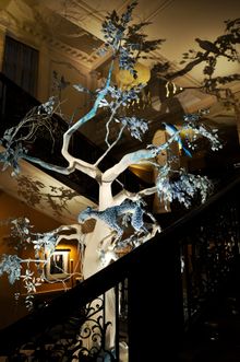 CLARIDGES CHRISTMAS TREE DESIGNED BY JOHN GALLIANO FOR DIOR