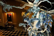 CLARIDGES CHRISTMAS TREE DESIGNED BY JOHN GALLIANO FOR DIOR