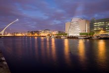 Convention Centre Dublin and Samuel Beckett Bridge