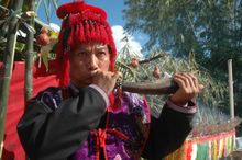 Mien Shaman, New Year Festival, Calling Spirits & Ancestors, Phayao, Thailand 