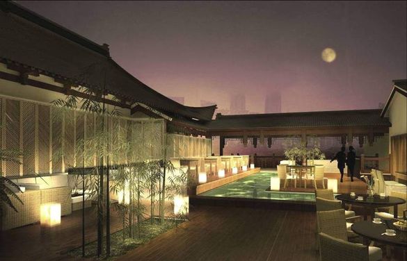 Yu Shanghai\'s rooftop garden provides an ideal venue for corporate and private functions 