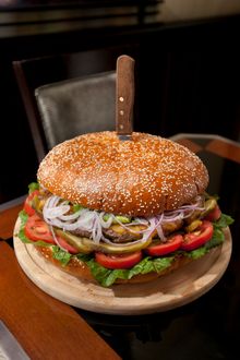Main St. Deli Monster Burger