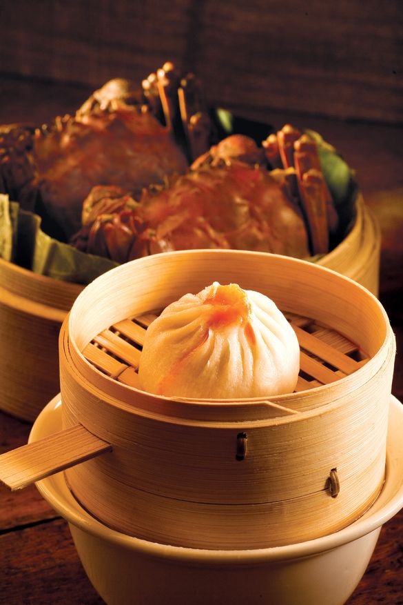 Steamed Pork Dumpling with Crab Roe