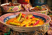 kan Kuah Lada (Atlantic Pomfret and Brinjal with Tumeric and Peppercorn Gravy)
