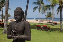 On the beach at Club Med Bali 