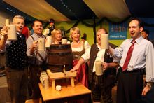 opening night of Oktoberfest at Paulaner Beijing